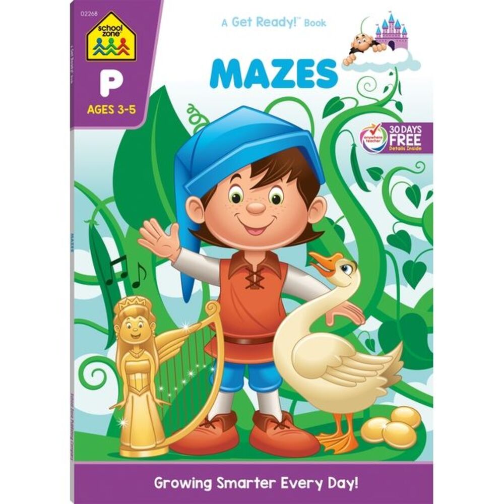 School Zone Mazes Workbook -- School Zone